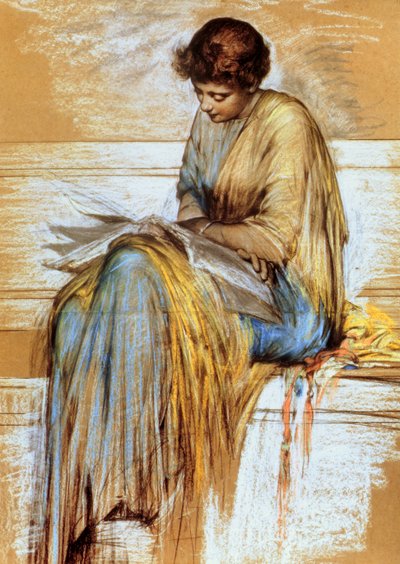 Female Figure Study by Albert Joseph Moore